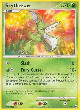 Scyther 46/100 - Majestic Dawn Reverse Holofoil - Poke-Collect