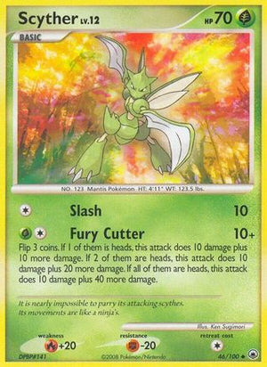 Scyther 46/100 - Majestic Dawn Reverse Holofoil - Poke-Collect