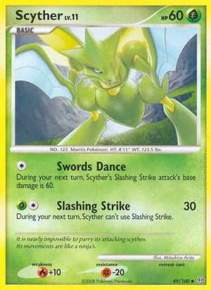 Scyther 49/100 - Stormfront Reverse Holofoil - Poke-Collect