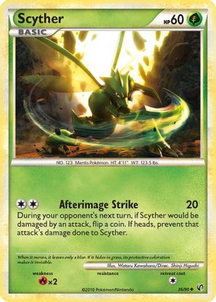 Scyther (36) 36/90 - Undaunted Reverse Holofoil - Poke-Collect