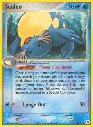 Sealeo 43/92 - Legend Maker Reverse Holofoil - Poke-Collect