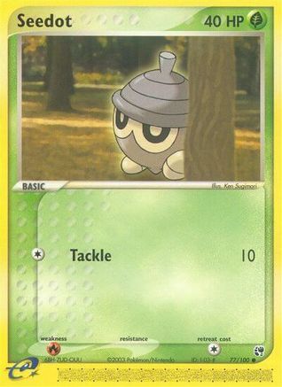Seedot 77/100 - Sandstorm Reverse Holofoil - Poke-Collect