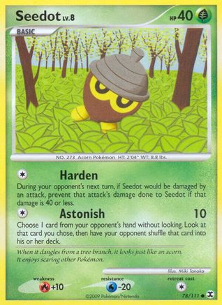 Seedot 78/111 - Rising Rivals Reverse Holofoil - Poke-Collect