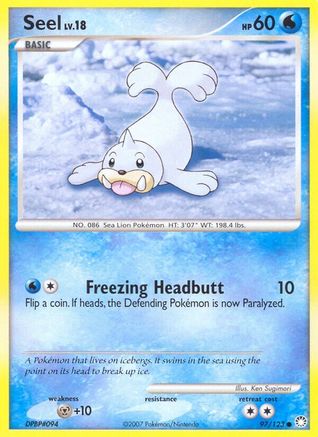 Seel 97/123 - Mysterious Treasures Reverse Holofoil - Poke-Collect
