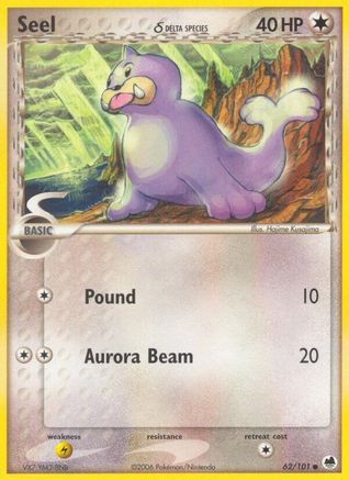 Seel (Delta Species) 62/101 - Dragon Frontiers - Poke-Collect