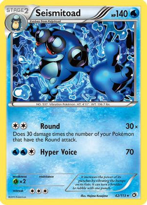 Seismitoad 42/113 - Legendary Treasures Reverse Holofoil - Poke-Collect