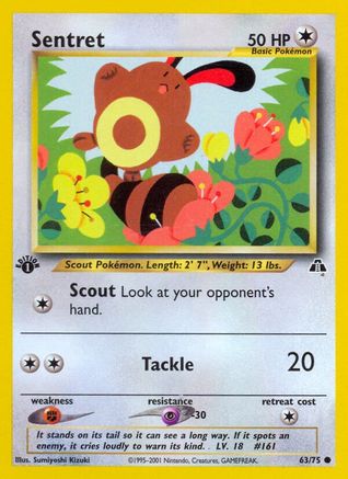 Sentret 63/75 - Neo Discovery 1st Edition - Poke-Collect