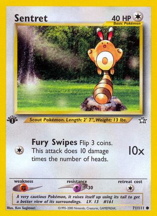 Sentret 71/111 - Neo Genesis 1st Edition - Poke-Collect