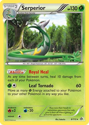 Serperior 8/113 - Legendary Treasures Reverse Holofoil - Poke-Collect