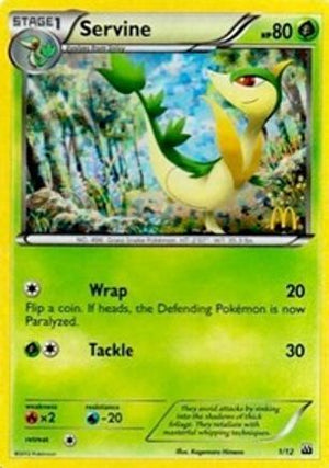 Servine 1/12 - McDonalds Collection 2012 Holofoil - Poke-Collect
