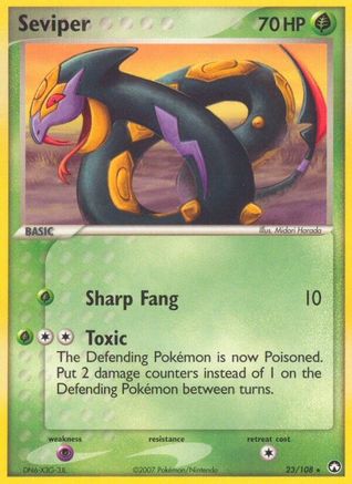 Seviper 23/108 - Power Keepers Reverse Holofoil - Poke-Collect