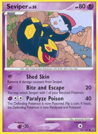 Seviper 61/127 - Platinum Reverse Holofoil - Poke-Collect