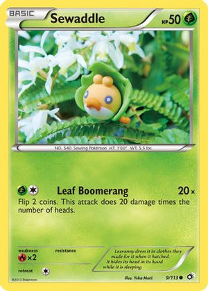 Sewaddle 9/113 - Legendary Treasures - Poke-Collect