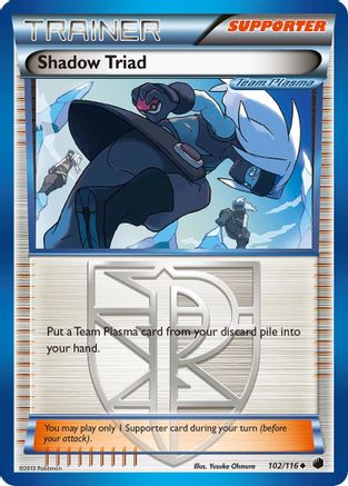 Shadow Triad (Team Plasma) 102/116 - Plasma Freeze Reverse Holofoil - Poke-Collect