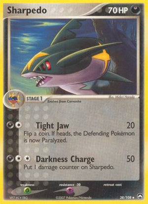 Sharpedo 38/108 - Power Keepers Reverse Holofoil - Poke-Collect