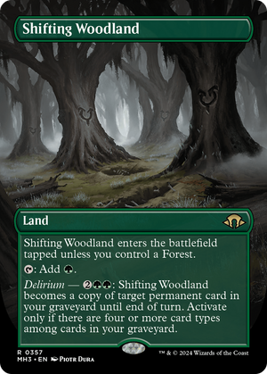 Shifting Woodland (Borderless) (MH3-357) - Modern Horizons 3 (Borderless) Foil