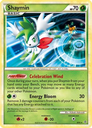 Shaymin 8/95 - Unleashed Reverse Holofoil - Poke-Collect