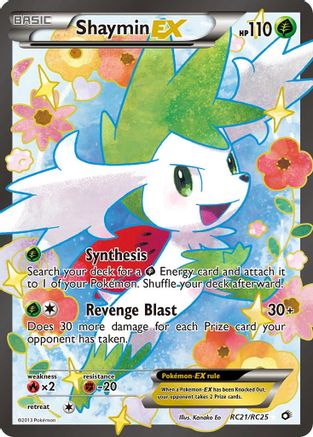 Shaymin EX (Full Art) RC21/113 - Legendary Treasures Radiant Collection Holofoil - Poke-Collect