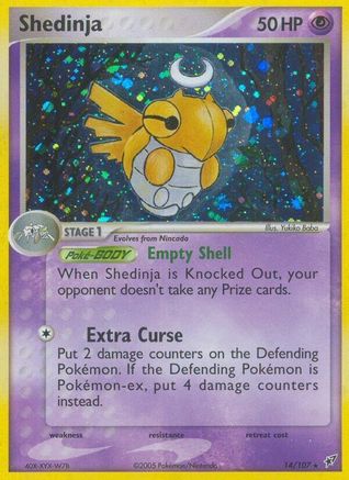 Shedinja 14/107 - Deoxys Reverse Holofoil - Poke-Collect