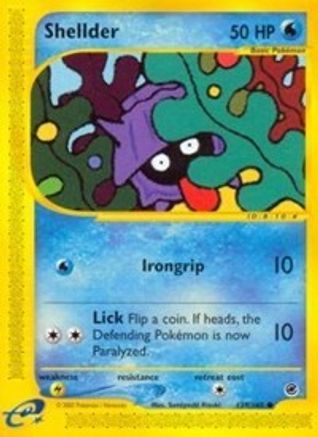 Shellder 129/165 - Expedition Reverse Holofoil - Poke-Collect