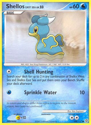 Shellos East Sea 106/132 - Secret Wonders Reverse Holofoil - Poke-Collect