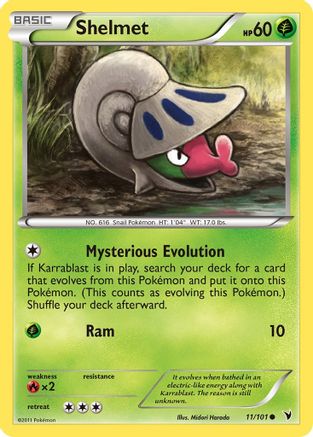 Shelmet 11/101 - Noble Victories - Poke-Collect