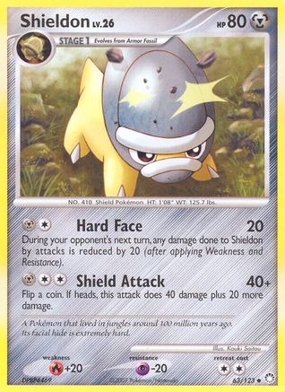 Shieldon 63/123 - Mysterious Treasures Reverse Holofoil - Poke-Collect