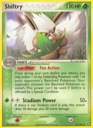 Shiftry 25/107 - Deoxys Reverse Holofoil - Poke-Collect