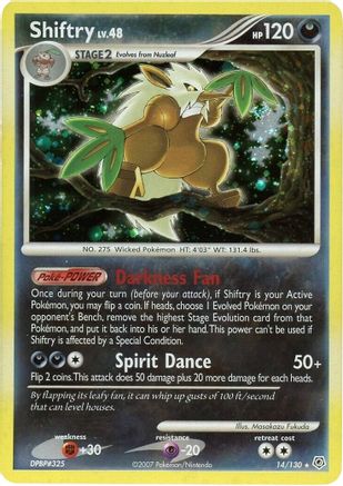 Shiftry 14/130 - Diamond and Pearl Reverse Holofoil - Poke-Collect