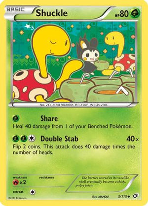Shuckle 3/113 - Legendary Treasures Reverse Holofoil - Poke-Collect