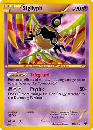 Sigilyph 118/116 - Plasma Freeze Holofoil - Poke-Collect