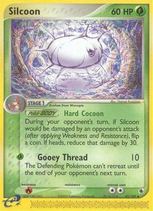 Silcoon 43/109 - Ruby & Sapphire Reverse Holofoil - Poke-Collect