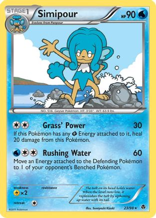 Simipour 23/98 - Emerging Powers Reverse Holofoil - Poke-Collect