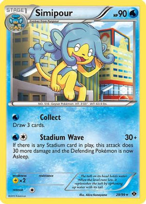 Simipour 29/99 - Next Destinies Reverse Holofoil - Poke-Collect