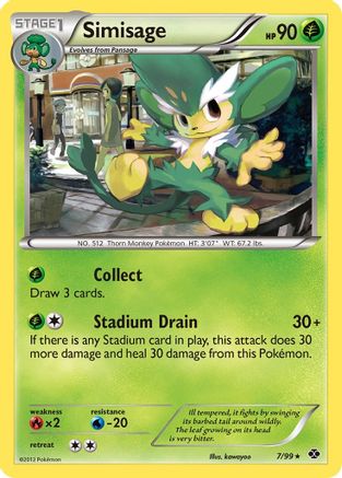 Simisage 7/99 - Next Destinies Reverse Holofoil - Poke-Collect