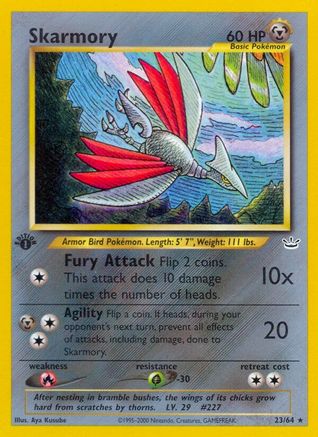 Skarmory 23/64 - Neo Revelation 1st Edition - Poke-Collect