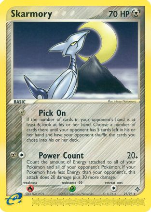 Skarmory 21/97 - Dragon Reverse Holofoil - Poke-Collect