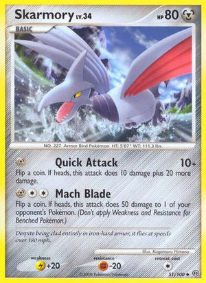Skarmory 51/100 - Stormfront Reverse Holofoil - Poke-Collect