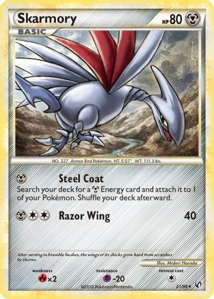 Skarmory 21/90 - Undaunted - Poke-Collect