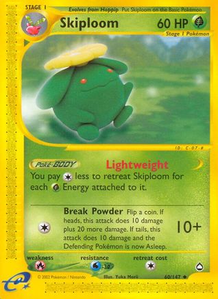 Skiploom 60/147 - Aquapolis Reverse Holofoil - Poke-Collect
