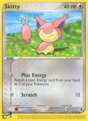 Skitty 70/109 - Ruby & Sapphire Reverse Holofoil - Poke-Collect