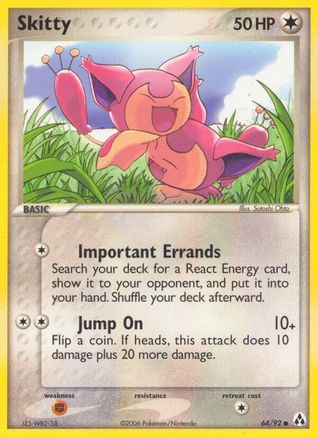 Skitty 64/92 - Legend Maker Reverse Holofoil - Poke-Collect