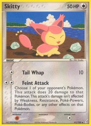 Skitty 41/100 - Crystal Guardians Reverse Holofoil - Poke-Collect