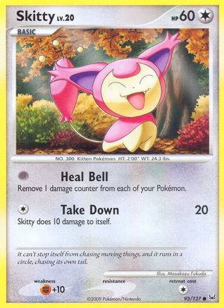 Skitty 93/127 - Platinum Reverse Holofoil - Poke-Collect