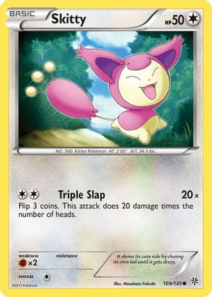 Skitty 109/135 - Plasma Storm Reverse Holofoil - Poke-Collect