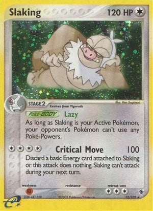 Slaking 12/109 - Ruby & Sapphire Reverse Holofoil - Poke-Collect