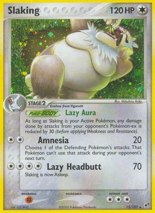 Slaking 15/107 - Deoxys Holofoil - Poke-Collect