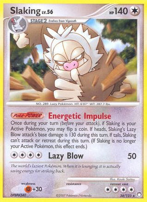 Slaking 34/123 - Mysterious Treasures - Poke-Collect