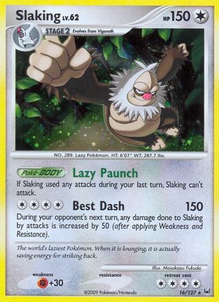 Slaking 16/127 - Platinum Holofoil - Poke-Collect