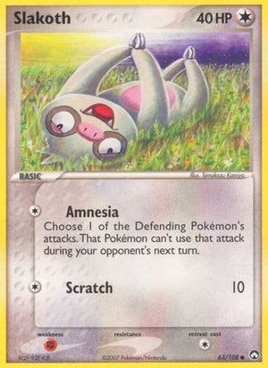 Slakoth 63/108 - Power Keepers Reverse Holofoil - Poke-Collect